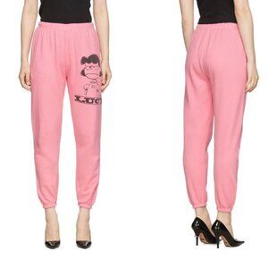 Marc Jacobs X Peanuts The Gym Lucy Pink Lounge Pants Womens XS Elastic Waist